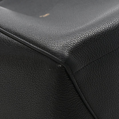 Celine Soft Grained Calfskin Sangle Bucket Bag Black 8 of 12