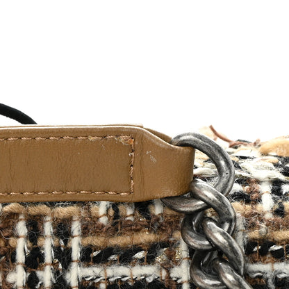 Chanel Calfskin Tweed Enchained Medium Boy Flap Brown 16 of 17