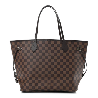 Louis Vuitton Damier Ebene Neo Neverfull MM Rose Ballerine 3 of 9