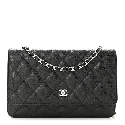 Chanel Caviar Quilted Wallet on Chain WOC Black 1 of 12