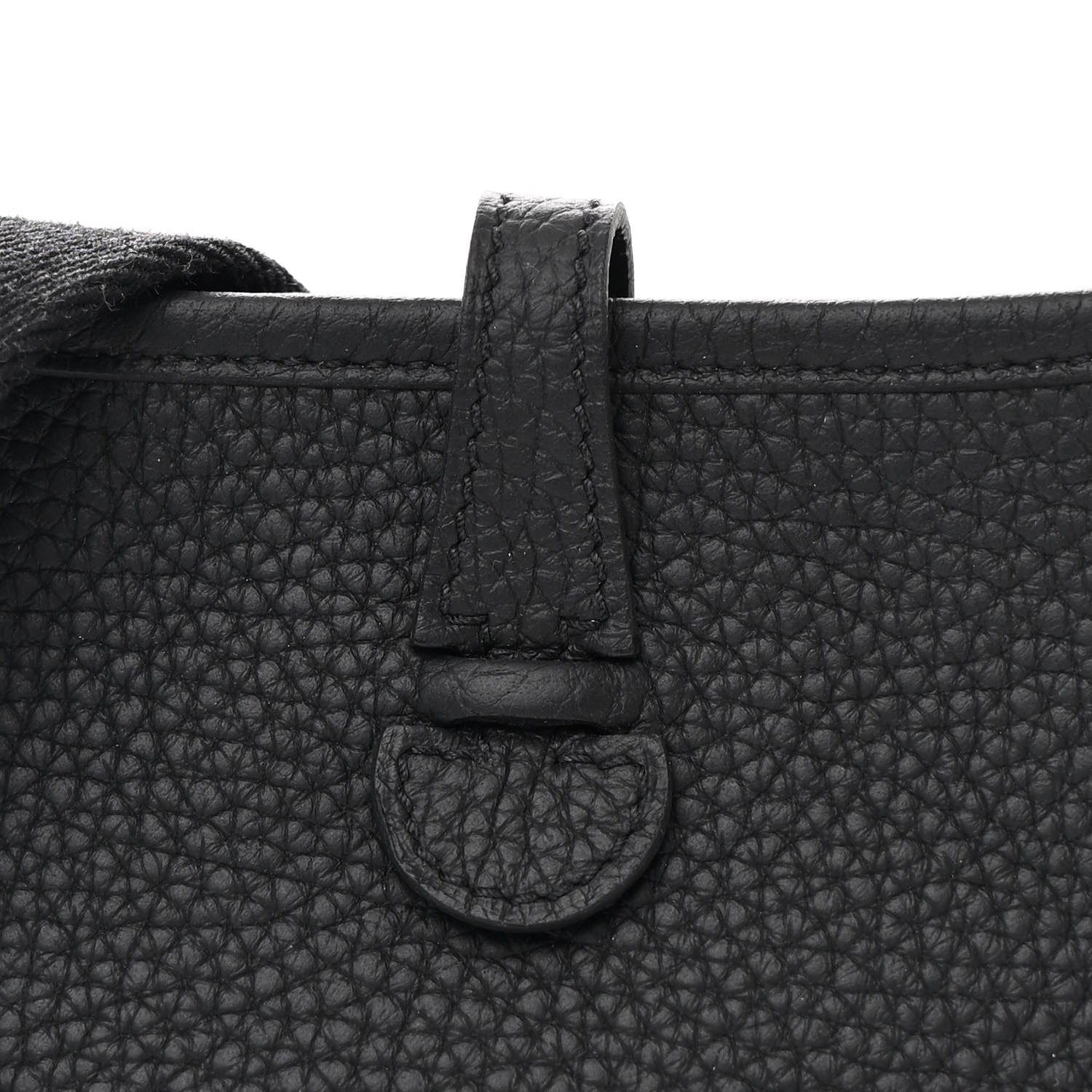 Hermes Taurillon Clemence Evelyne TPM Black 8 of 11