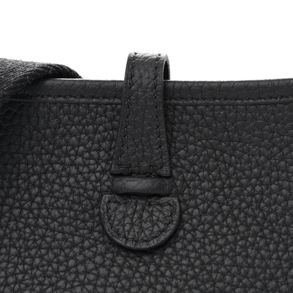 Hermes Taurillon Clemence Evelyne TPM Black 8 of 11