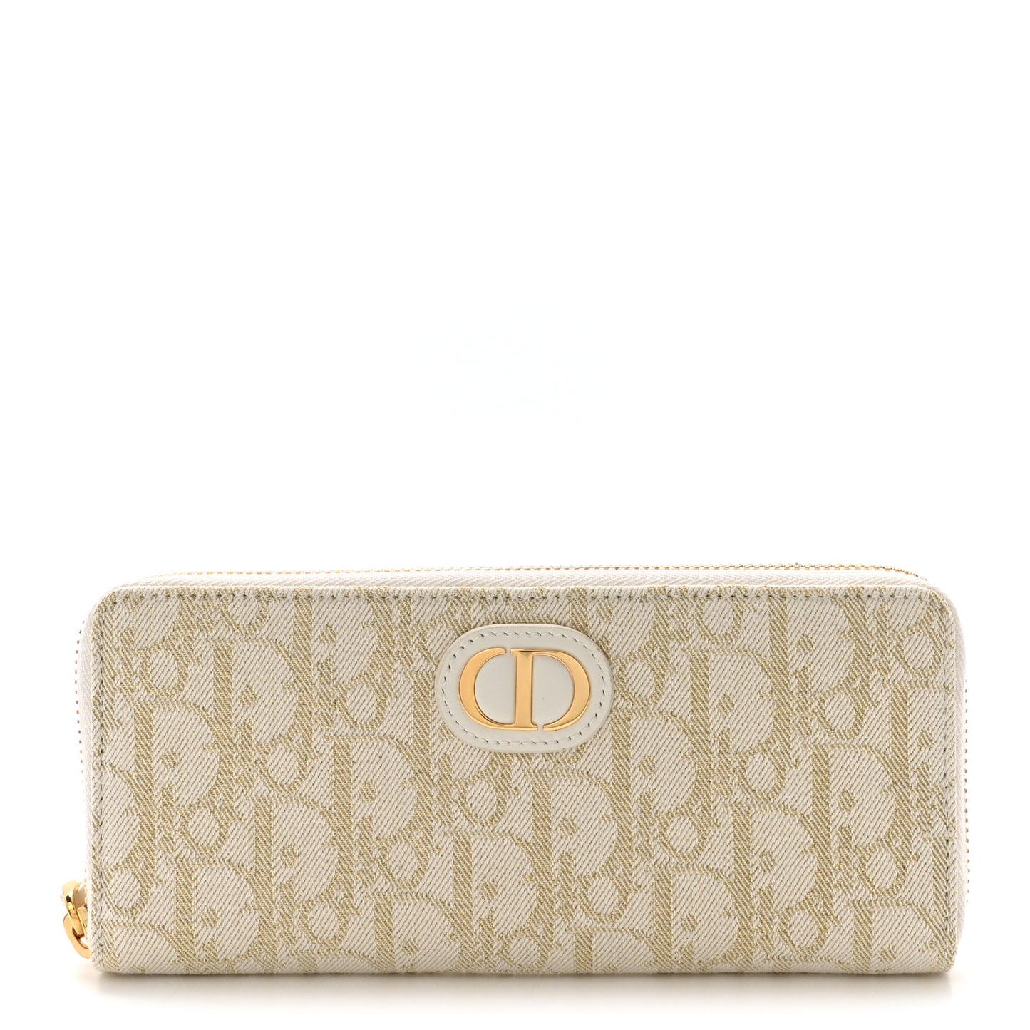 Metallic Oblique 30 Montaigne Voyageur Slim Wallet Or Multicolor