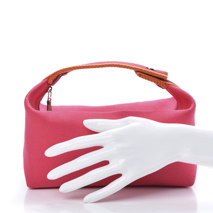 Hermes Canvas Small Bride-A-Brac Pouch Hibiscus 2 of 6