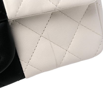 Chanel Lambskin Quilted Mini Rectangular Flap White Black 11 of 11