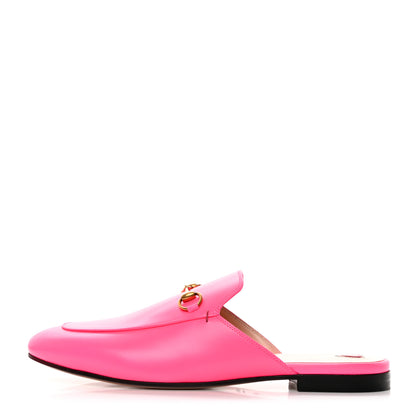 Gucci Calfskin Womens Princetown Slippers 40.5 Fuxia Fluo 1 of 11