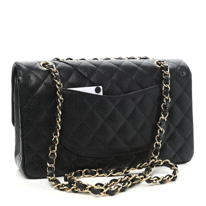 Chanel Caviar Quilted Medium Double Flap Black 3 of 9