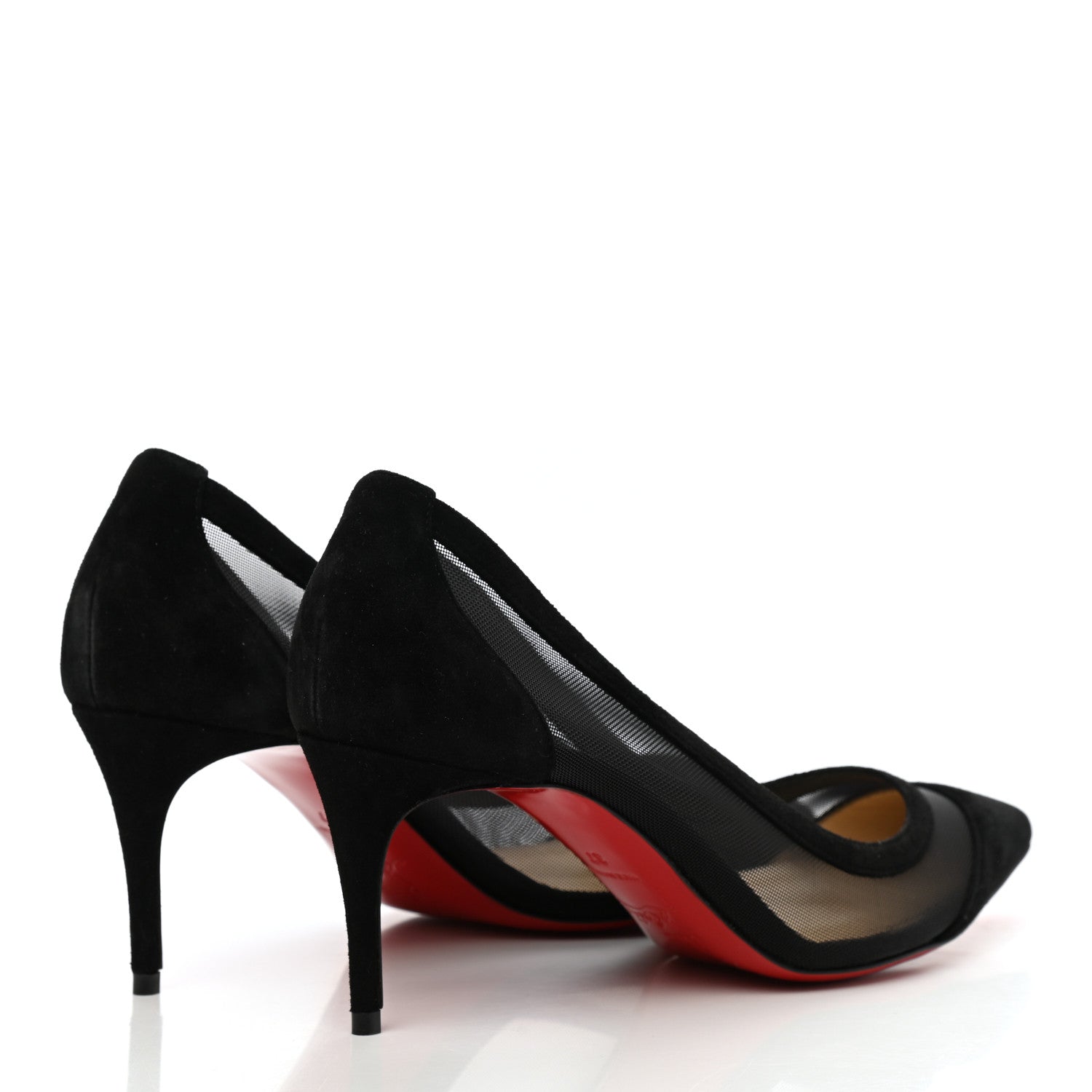Christian Louboutin Veau Velours Rete Galativi 70 Pumps 37 Black 5 of 9