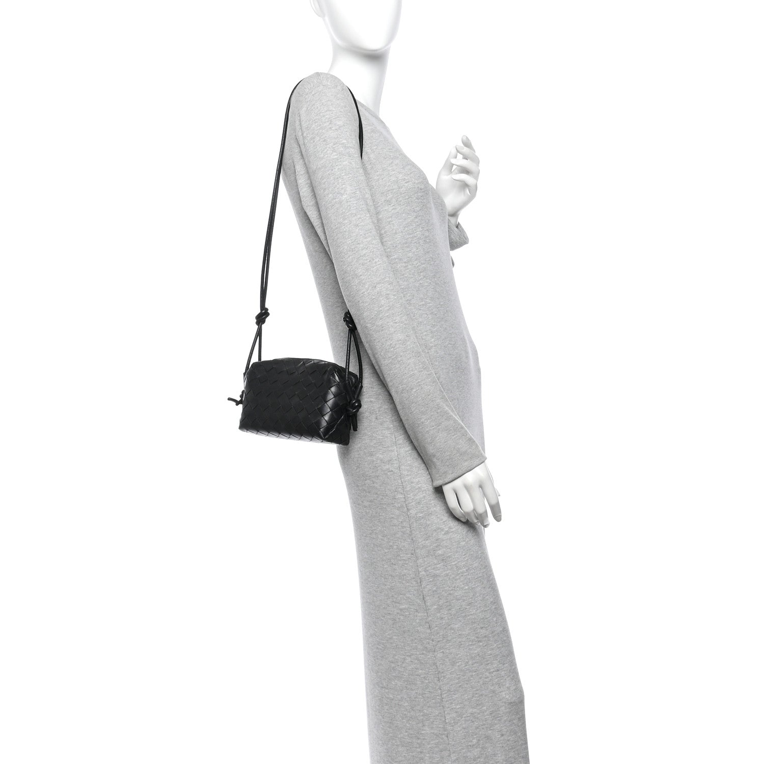 Bottega Veneta Nappa Intrecciato Mini Loop Camera Bag Black 2 of 11