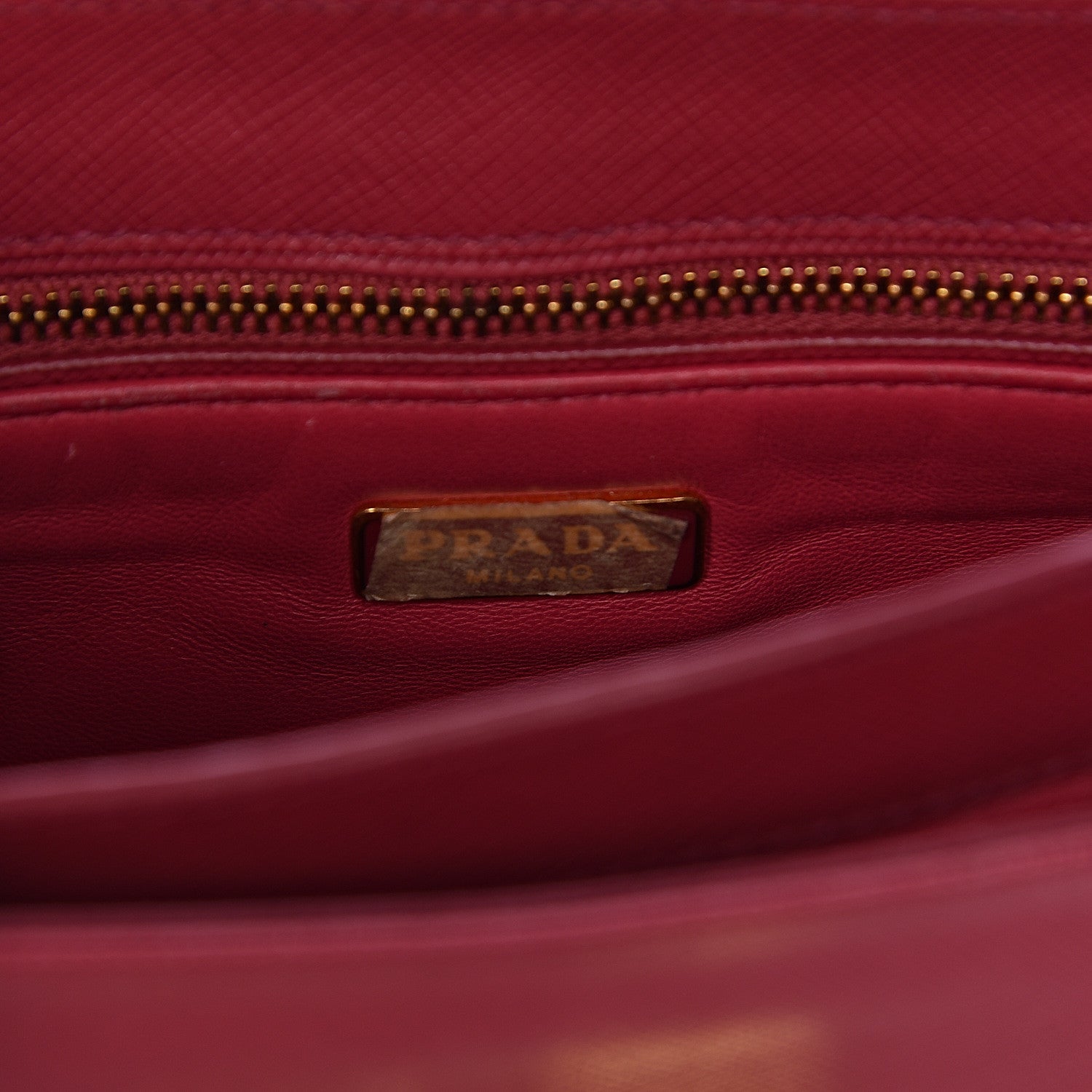 Prada Saffiano Lux Crossbody Peonia 6 of 12