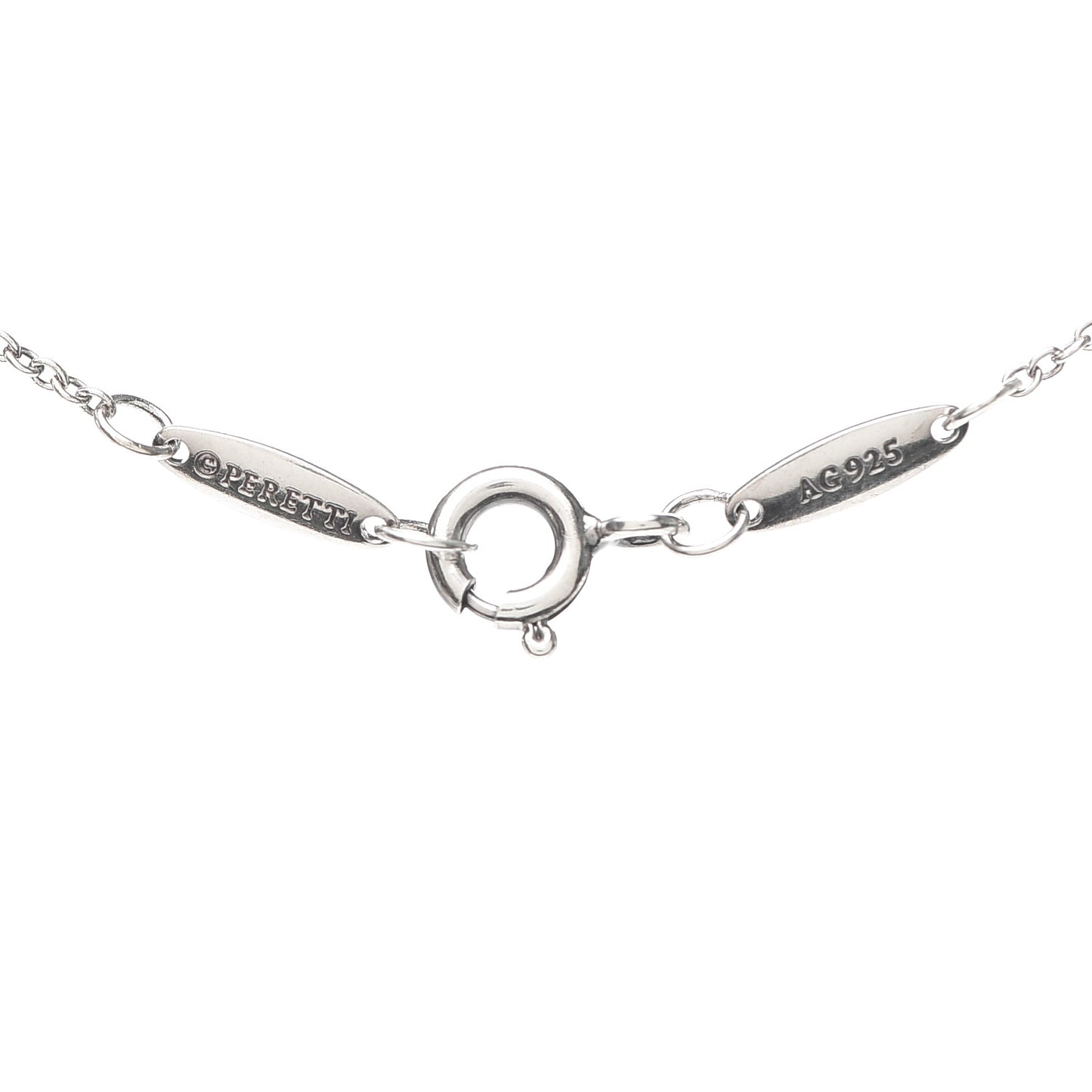 Sterling Silver Diamond .07ct Elsa Peretti Diamonds by the Yard Pendant Necklace