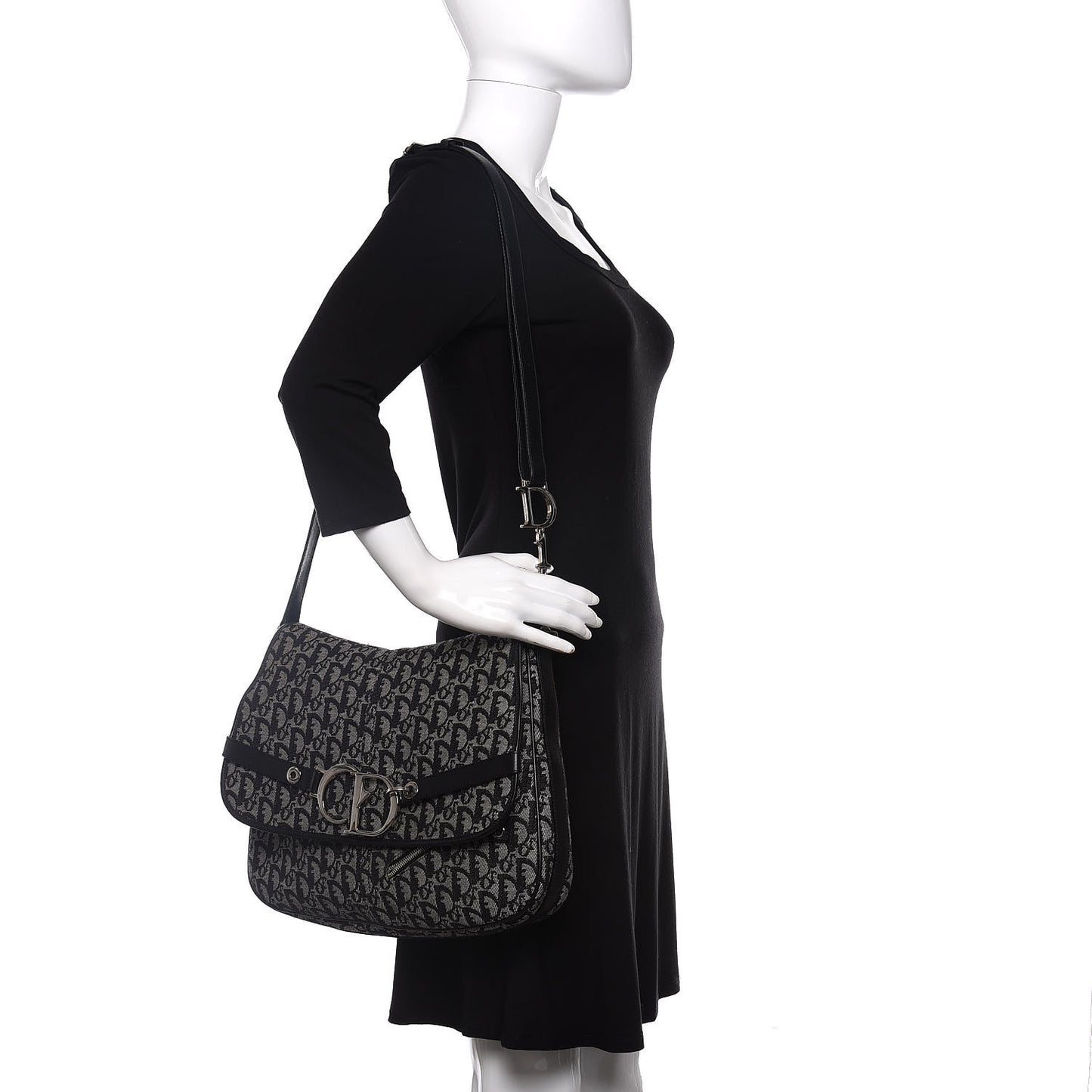 Monogram Messenger Black