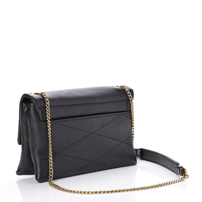 Lanvin Lambskin Quilted Mini Sugar Flap Shoulder Bag Black 3 of 7