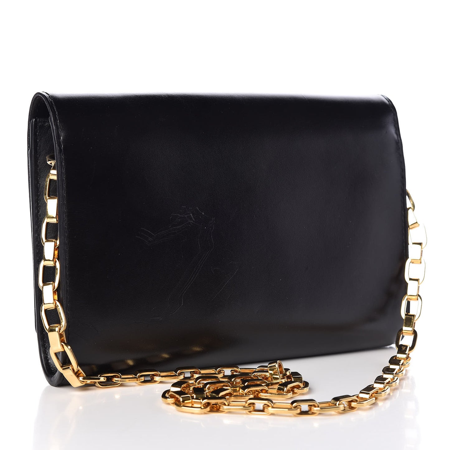 Calfskin Chain Louise GM Black