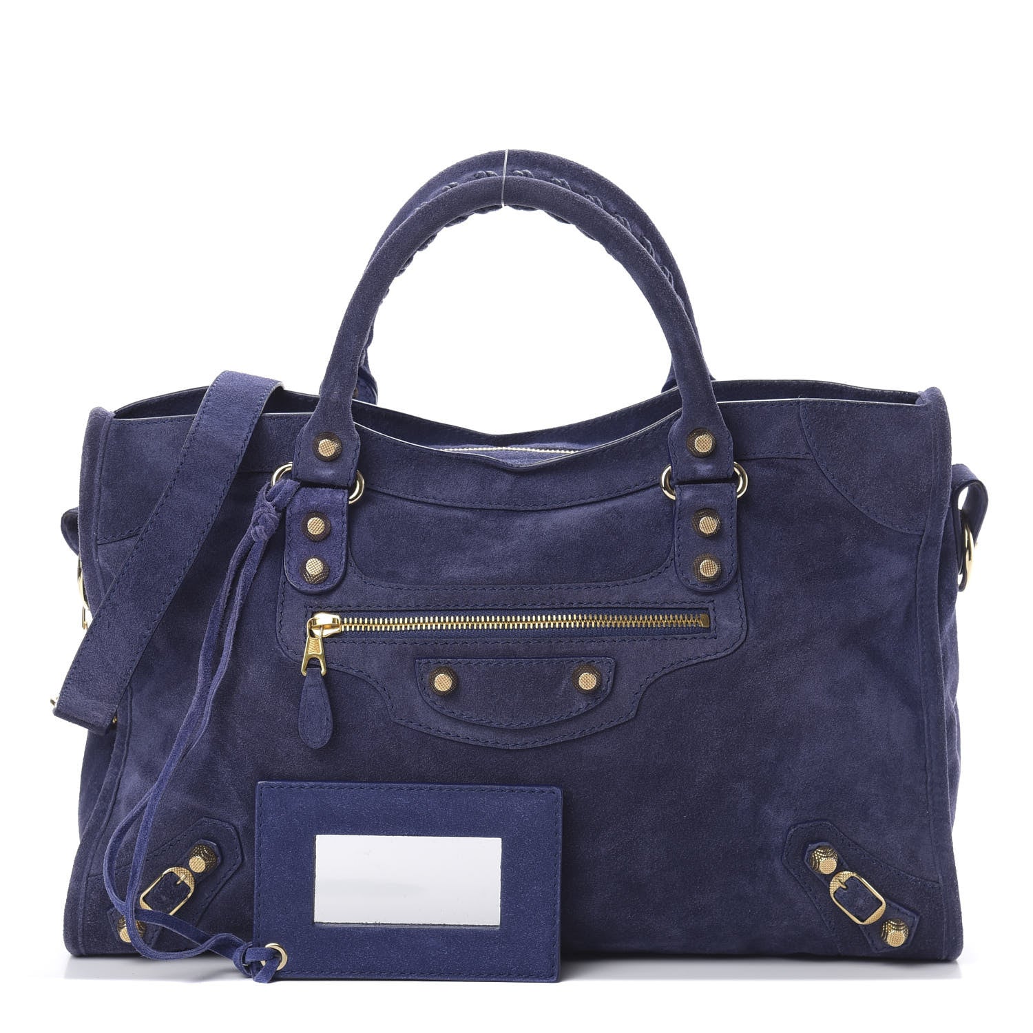 Balenciaga Baby Daim Suede Giant 12 Gold Hardware City Bleu Nuit 1 of 10