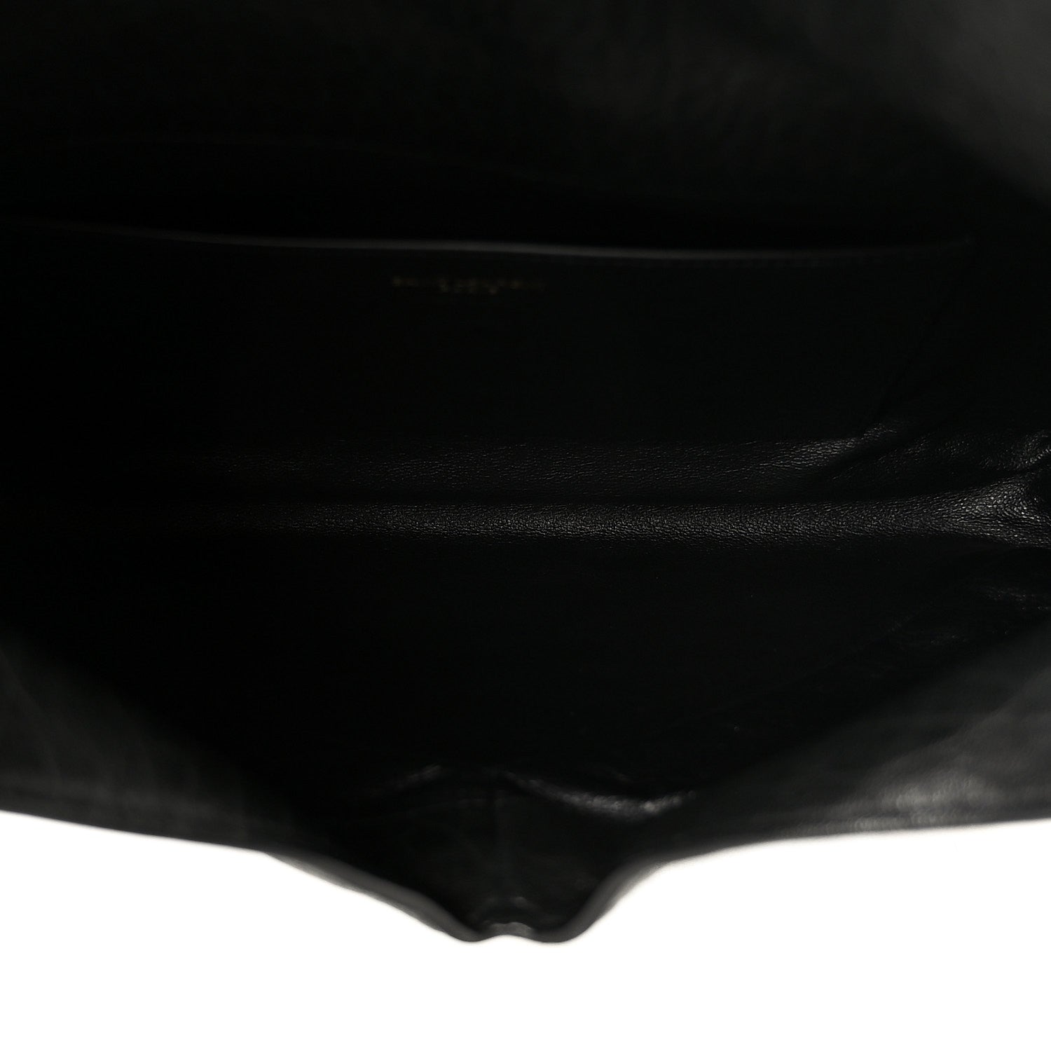 Saint Laurent Grained Lambskin Cassandre Envelope Pouch Black 5 of 8
