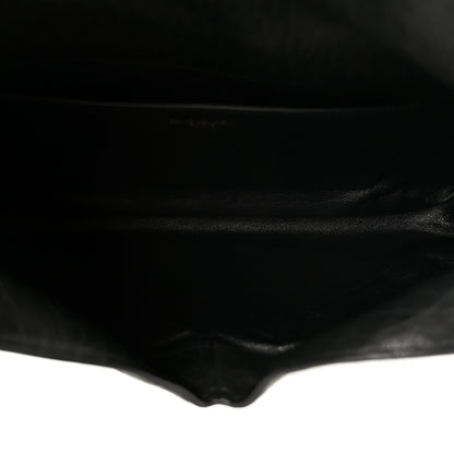Saint Laurent Grained Lambskin Cassandre Envelope Pouch Black 5 of 8