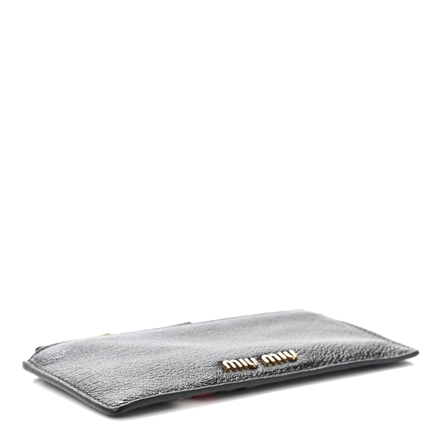 Miu Miu Madras Colour Zip Wallet Black Fuoco 4 of 7