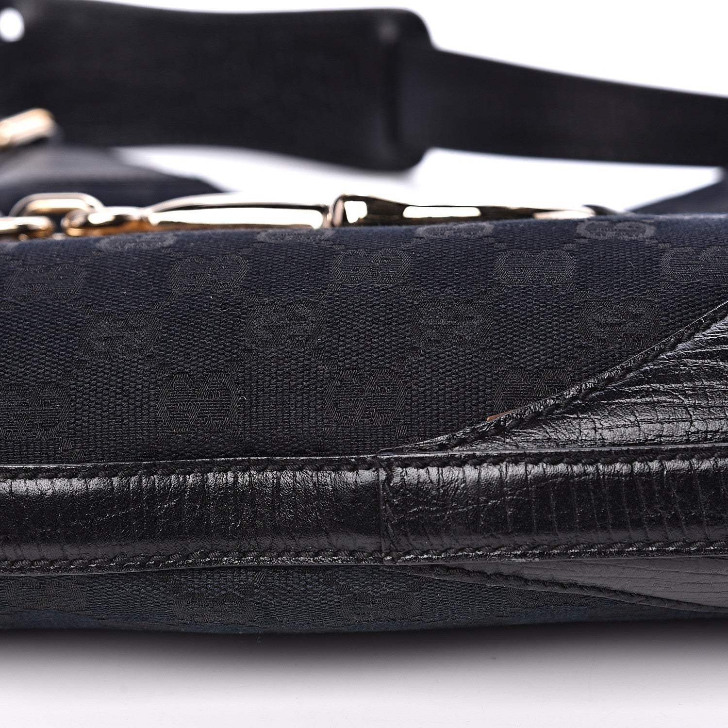 Gucci Monogram Hasler Hobo Black 9 of 12