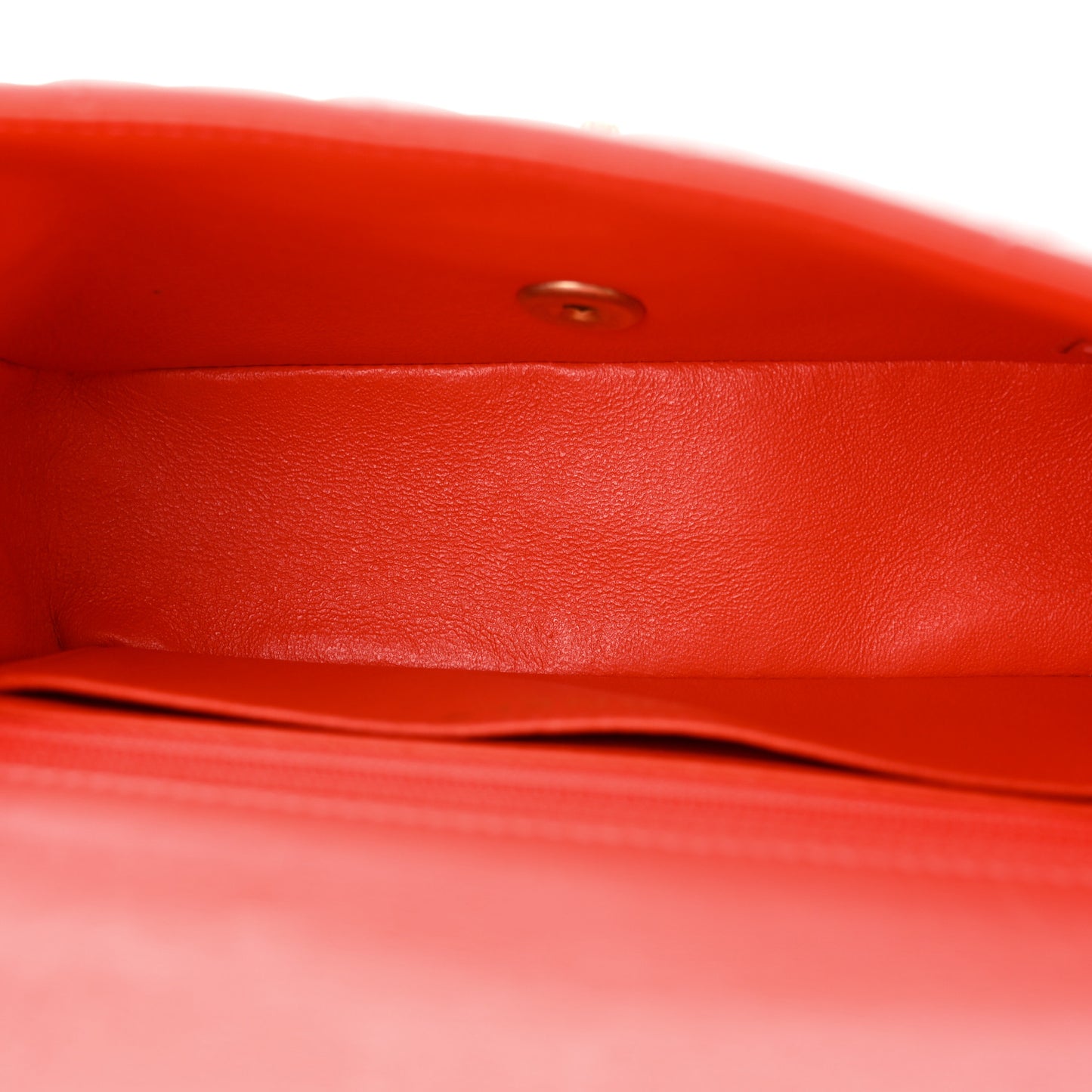 Lambskin Quilted Mini Rectangular Flap Red