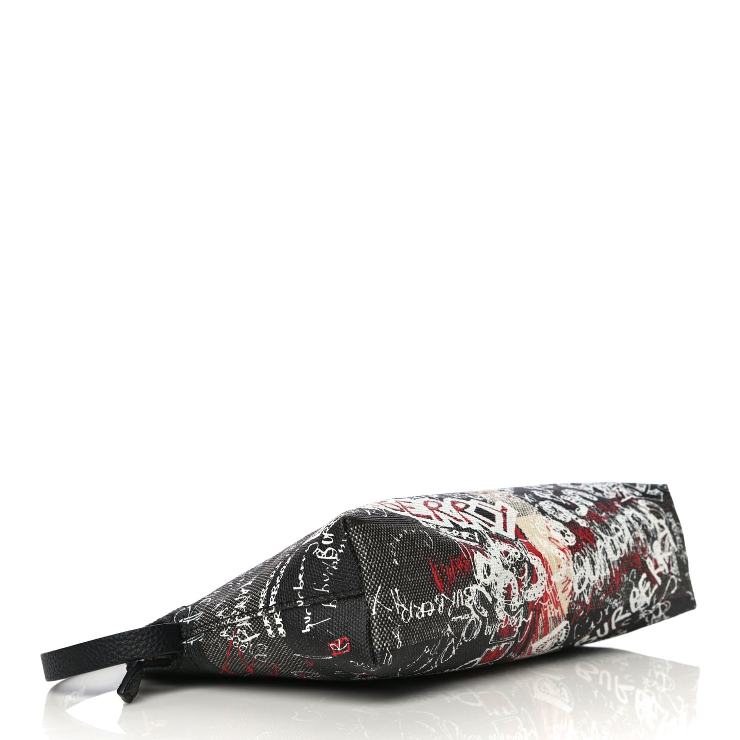 Coated Canvas Mega Check Sketchbook Doodle Pouch Black