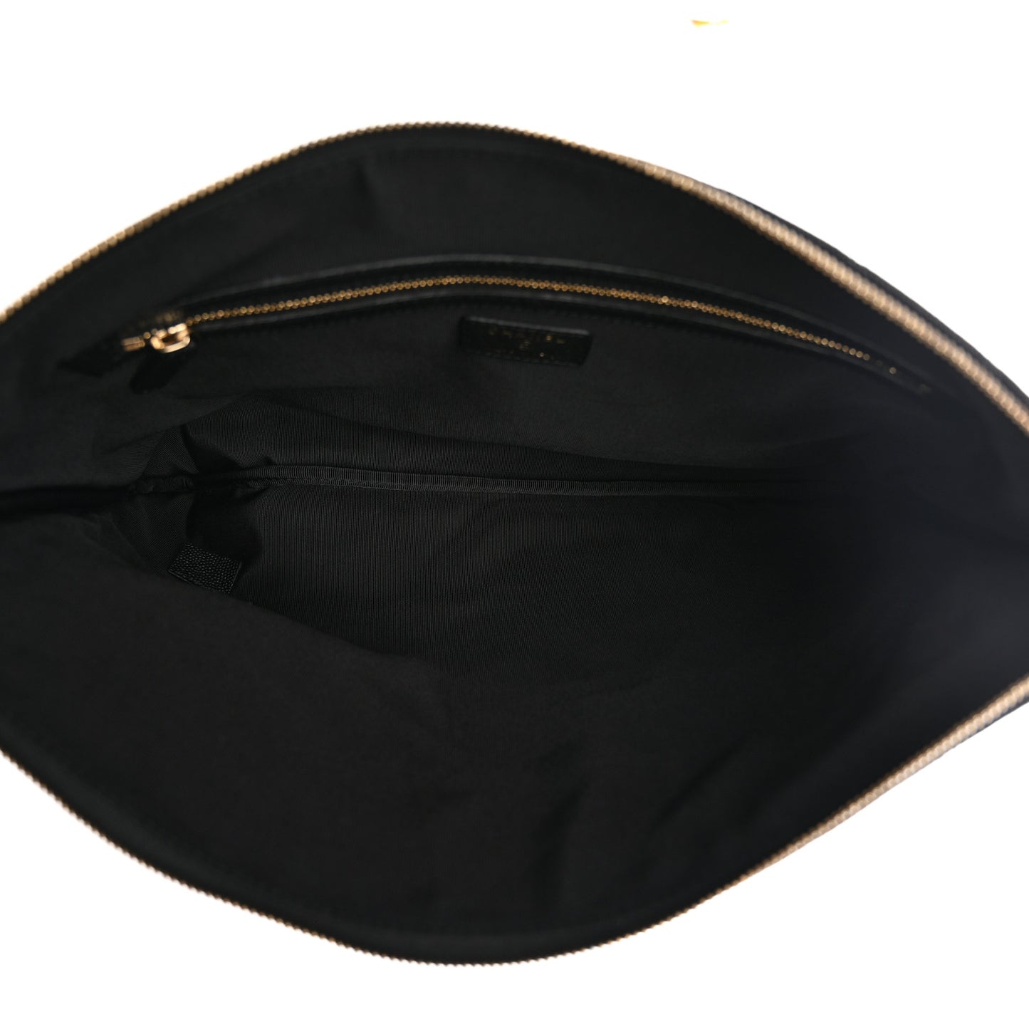 Caviar Quilted Large Cosmetic Case Black