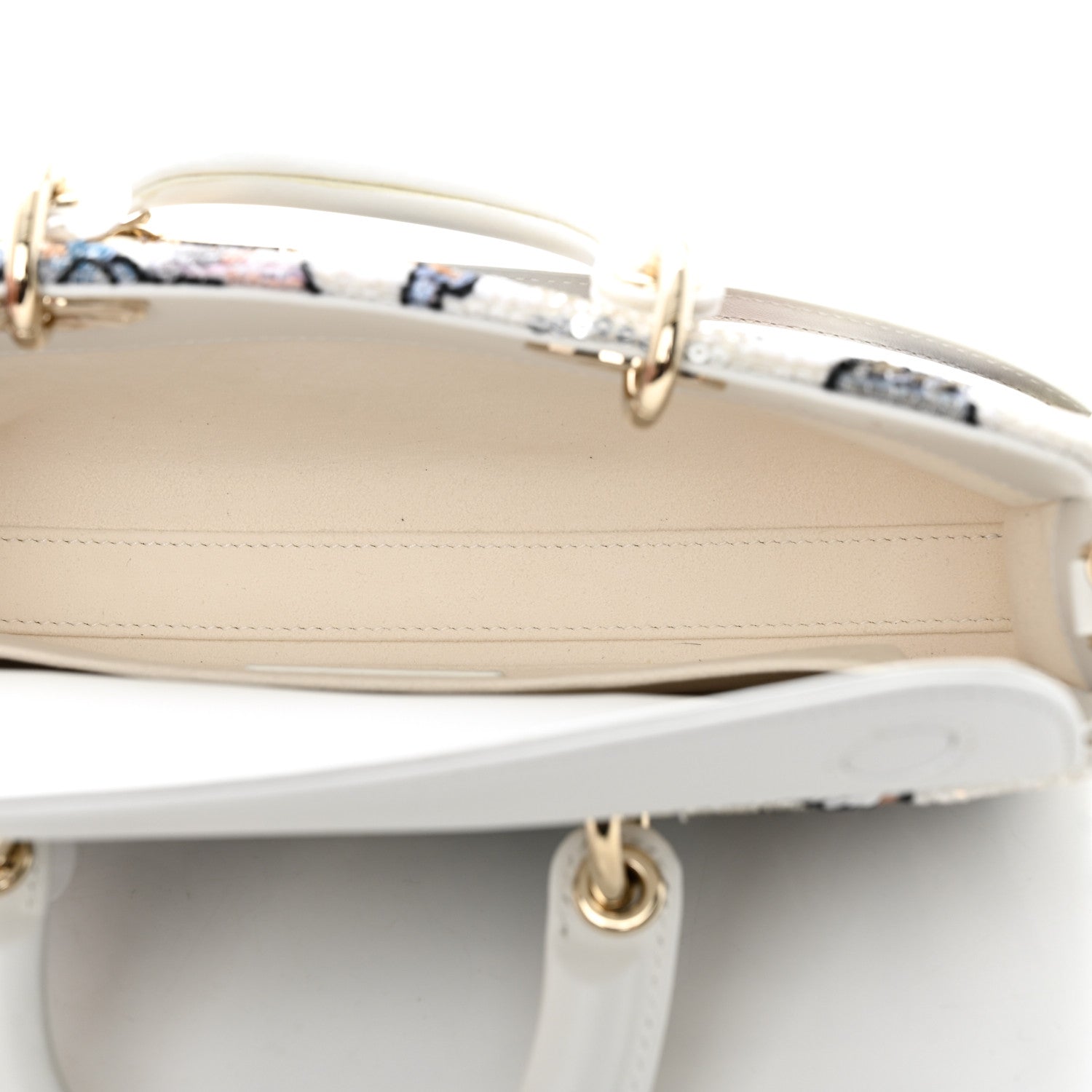 Christian Dior Calfskin Sequin Embroidered Butterfly Lady D-Joy Multicolor 5 of 10