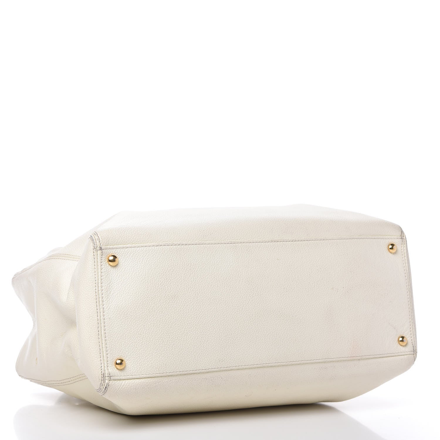 Chanel Caviar Cerf Executive Shopper Tote White 5 of 20