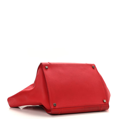 Celine Supple Calfskin Medium Phantom Luggage Coquelicot 4 of 12