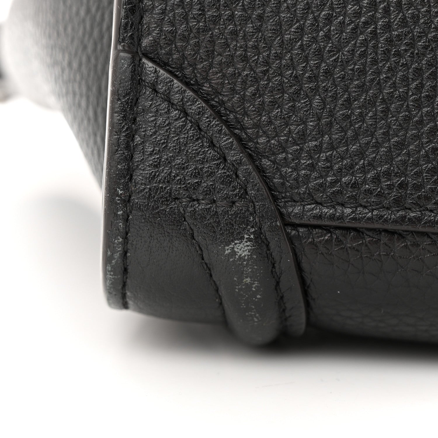 Celine Drummed Calfskin Nano Luggage Black 10 of 14