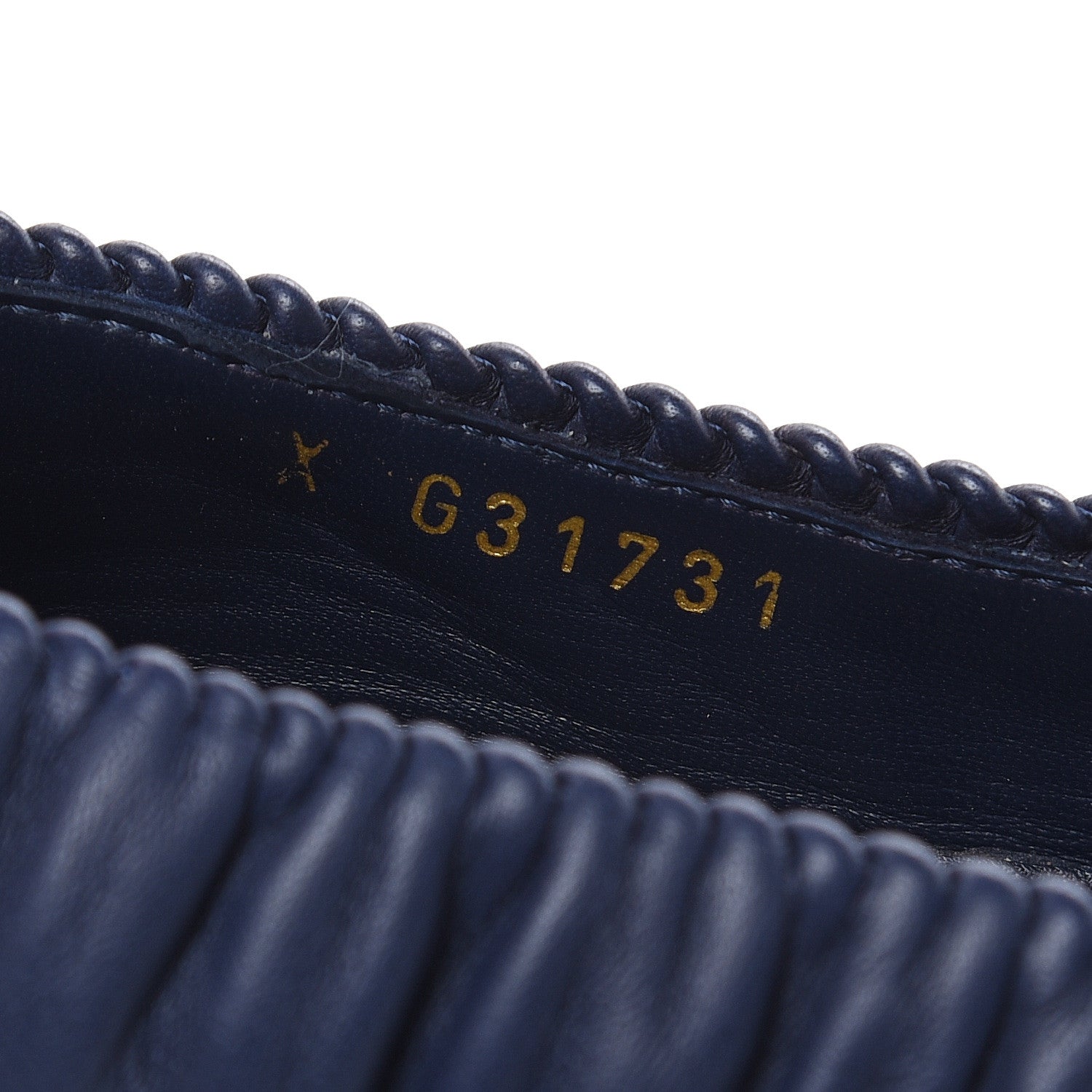Chanel Lambskin CC Cap Toe Ballerina Flats 36 Navy Blue 7 of 11