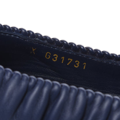 Chanel Lambskin CC Cap Toe Ballerina Flats 36 Navy Blue 7 of 11