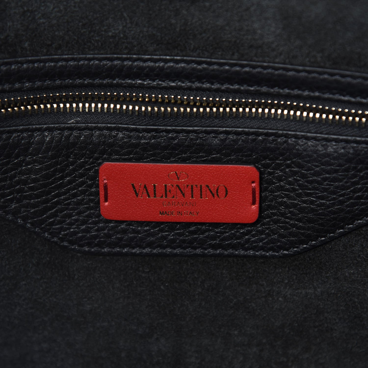 Valentino Garavani Grained Calfskin Rockstud Shoulder Tote Black 8 of 9