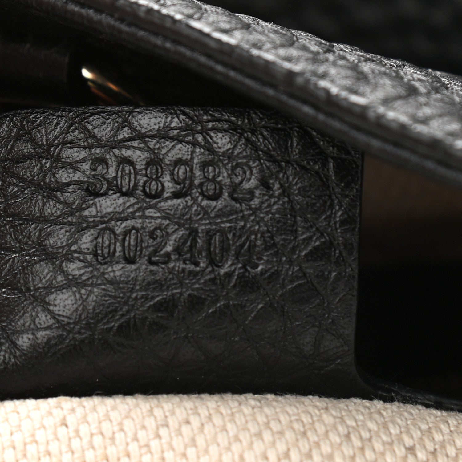 Gucci Pebbled Calfskin Medium Soho Chain Shoulder Bag Black 7 of 10