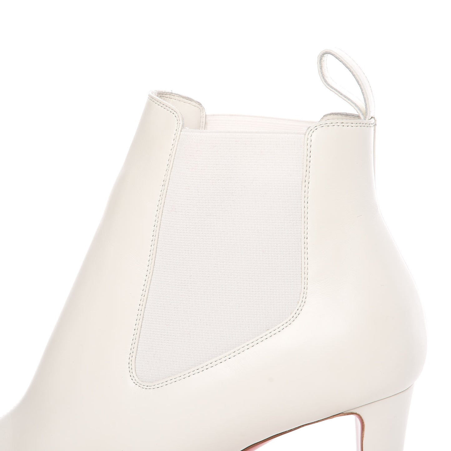 Calfskin Antispecchio Superchen 70 Booties 38 Snow Silver
