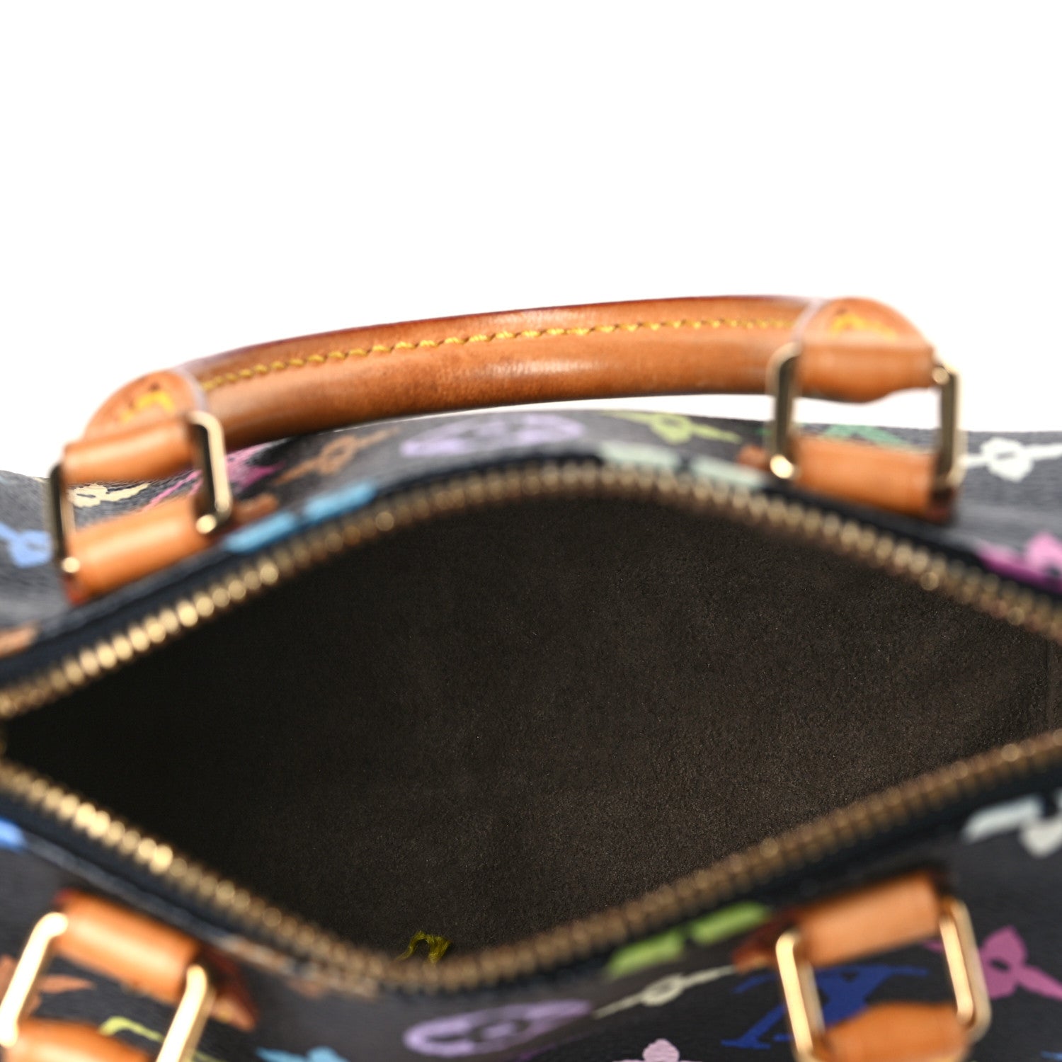 Louis Vuitton Monogram Multicolor Mini Sac HL Speedy Black 5 of 8