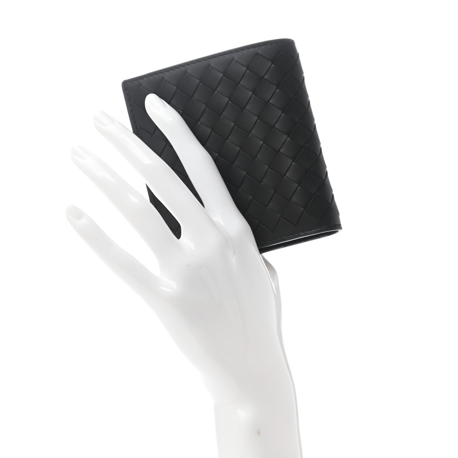 Bottega Veneta Nappa Intrecciato Bi-Fold Card Holder Black 2 of 9
