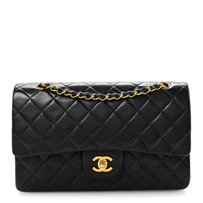 Chanel Lambskin Quilted Medium Double Flap Navy 1 of 10