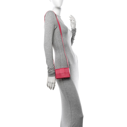 Bottega Veneta Lambskin Maxi Intrecciato Extra Mini Cassette Crossbody Bag Bon Bon 2 of 11