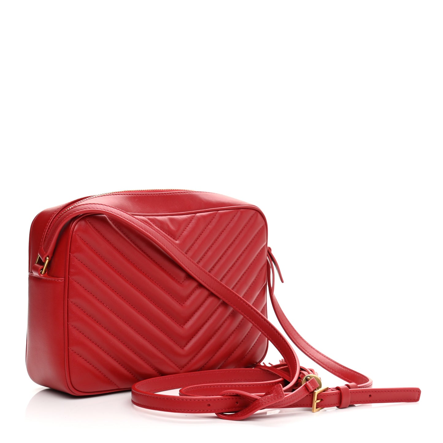 Calfskin Matelasse Monogram Lou Camera Bag Rouge Eros