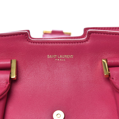 Saint Laurent Calfskin Small Classic Y Cabas Fuchsia 7 of 11