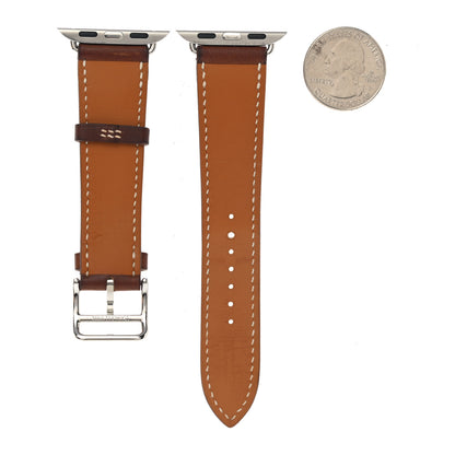 Hermes Barenia 40mm Apple Watch Single Tour Band Fauve 2 of 4