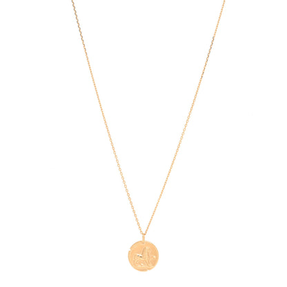 Van Cleef & Arpels 18K Yellow Gold Zodiac Leo Pendant Necklace 1 of 5