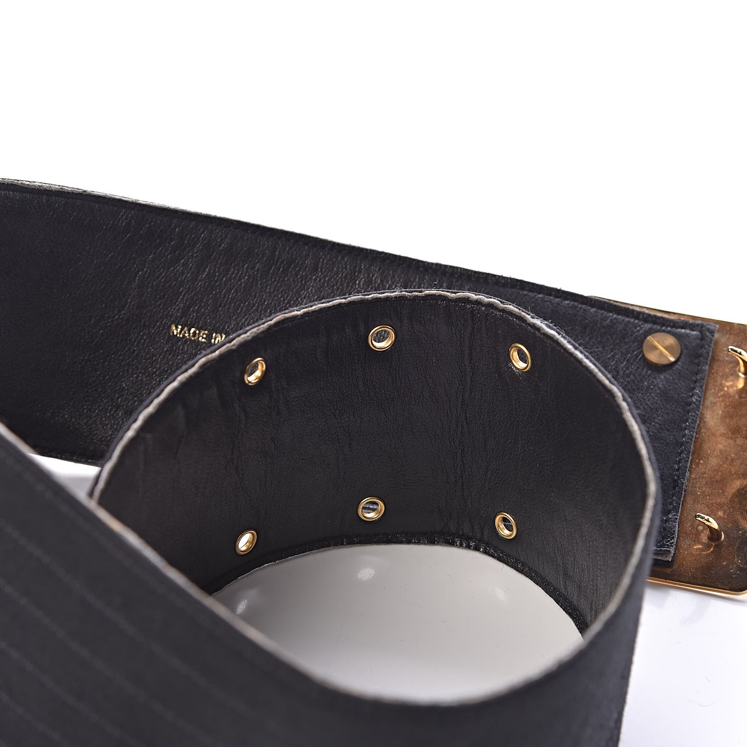 Chanel Jersey CC Wide Belt 70 28 Black 5 of 9