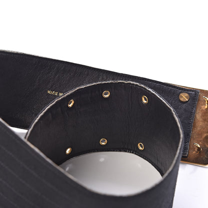 Chanel Jersey CC Wide Belt 70 28 Black 5 of 9