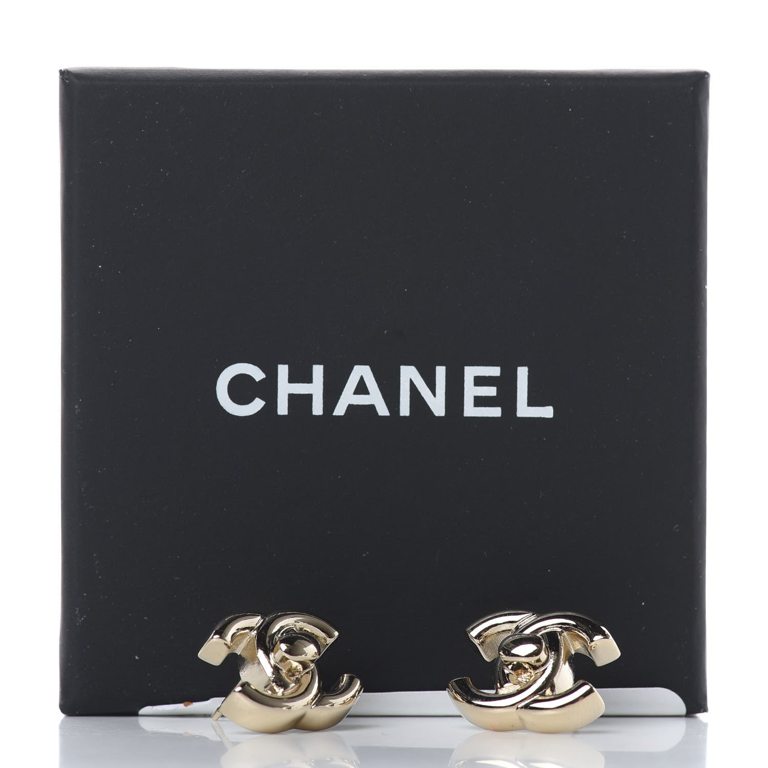 Chanel CC Turnlock Earrings Gold 5 of 5