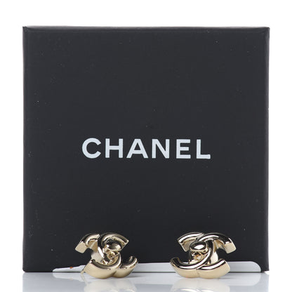 Chanel CC Turnlock Earrings Gold 5 of 5