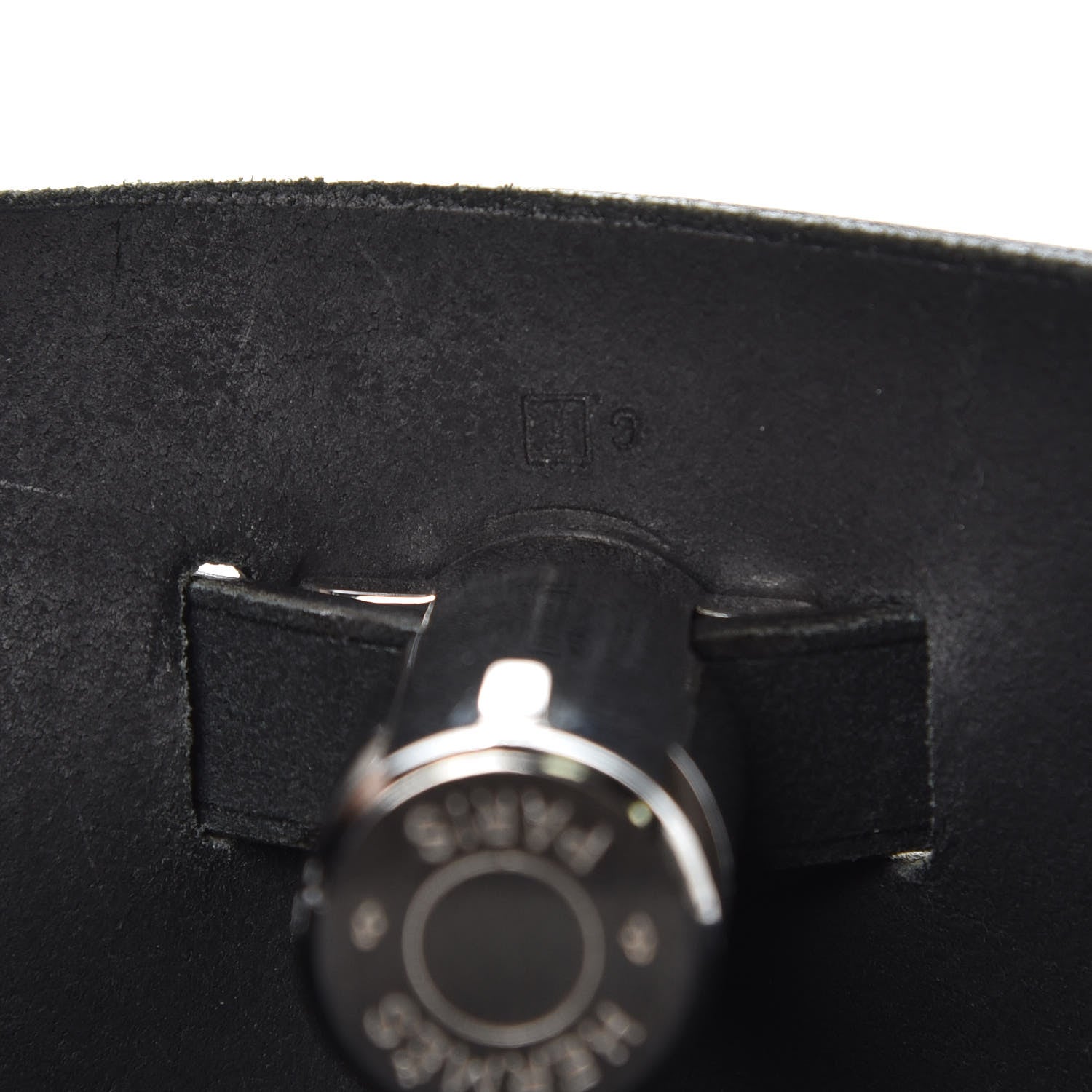 Hermes Toile Vache Calfskin Herbag 40 GM Black 8 of 14