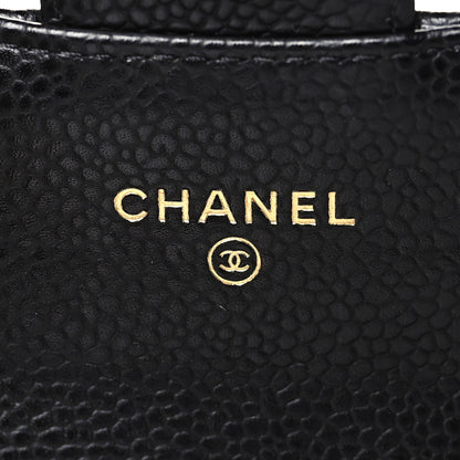 Chanel Caviar Quilted Flap Card Holder Wallet Black 6 of 9