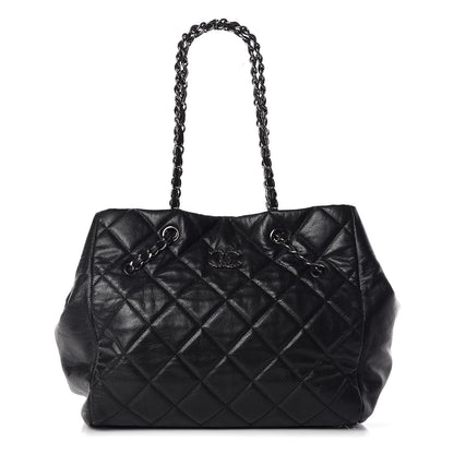 Chanel Soft Caviar Quilted Large Cells Tote Black 1 of 9